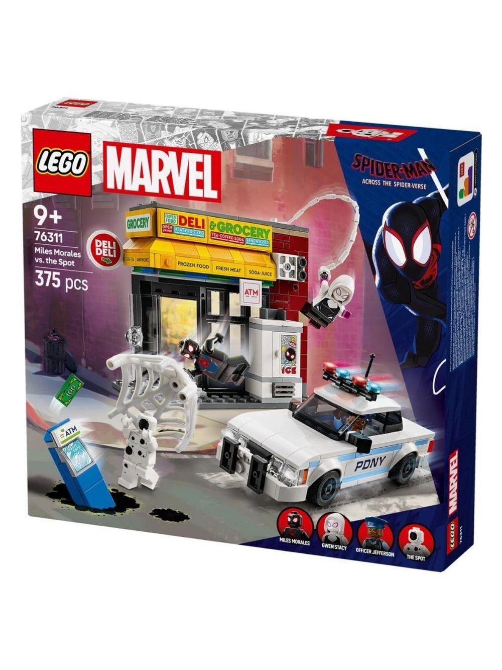 Lego Marvel Miles Morales vs. The Spot White & Black Playset (375 pcs)